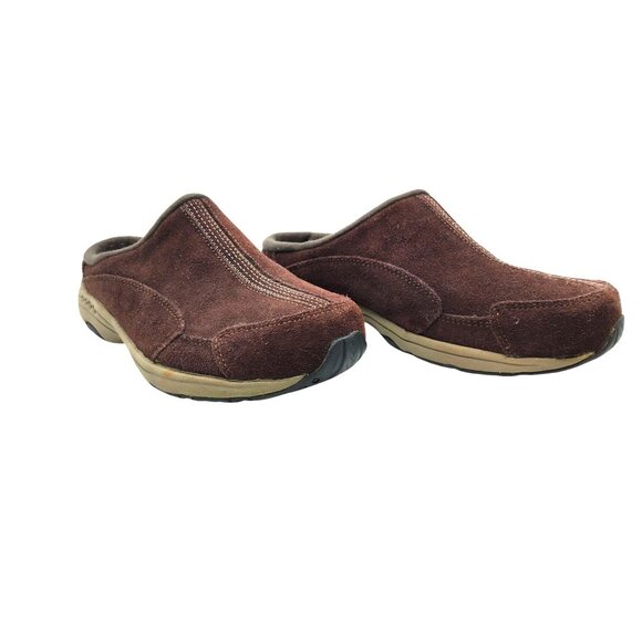 Womens Easy Spirit Soft Brushed Leather Slide On Mules - Picture 4 of 9